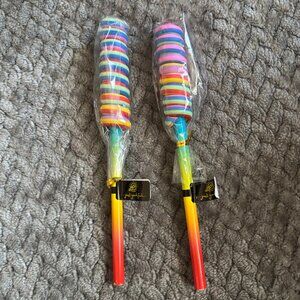 YES Designs Just Good Fun Swirl Candy Looking Eraser w/ Rainbow Design Pencil